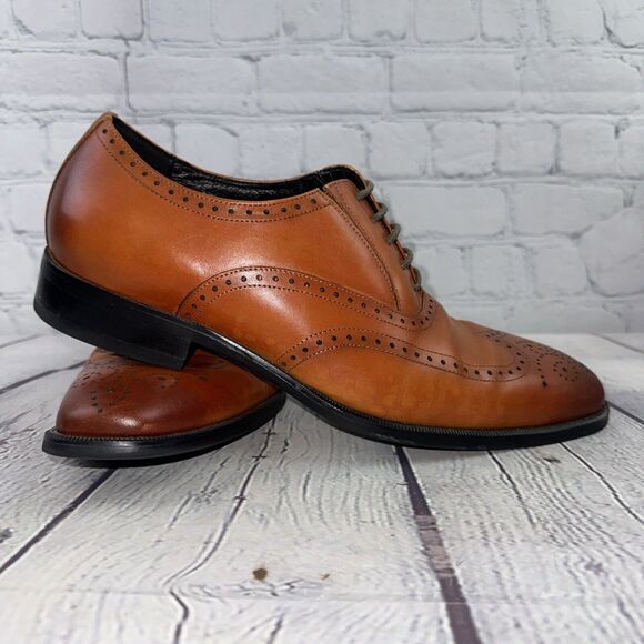 FRASOICUS Mens Dress Designer Shoes with Genuine Leather in Classic Brogue Sz 11 - Picture 1 of 10